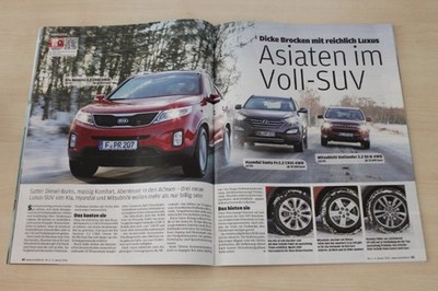 Auto Bild 01/2013 Hyundai Santa Fe 2.2 CRDi 4WD Premium mit 197PS besser als...?