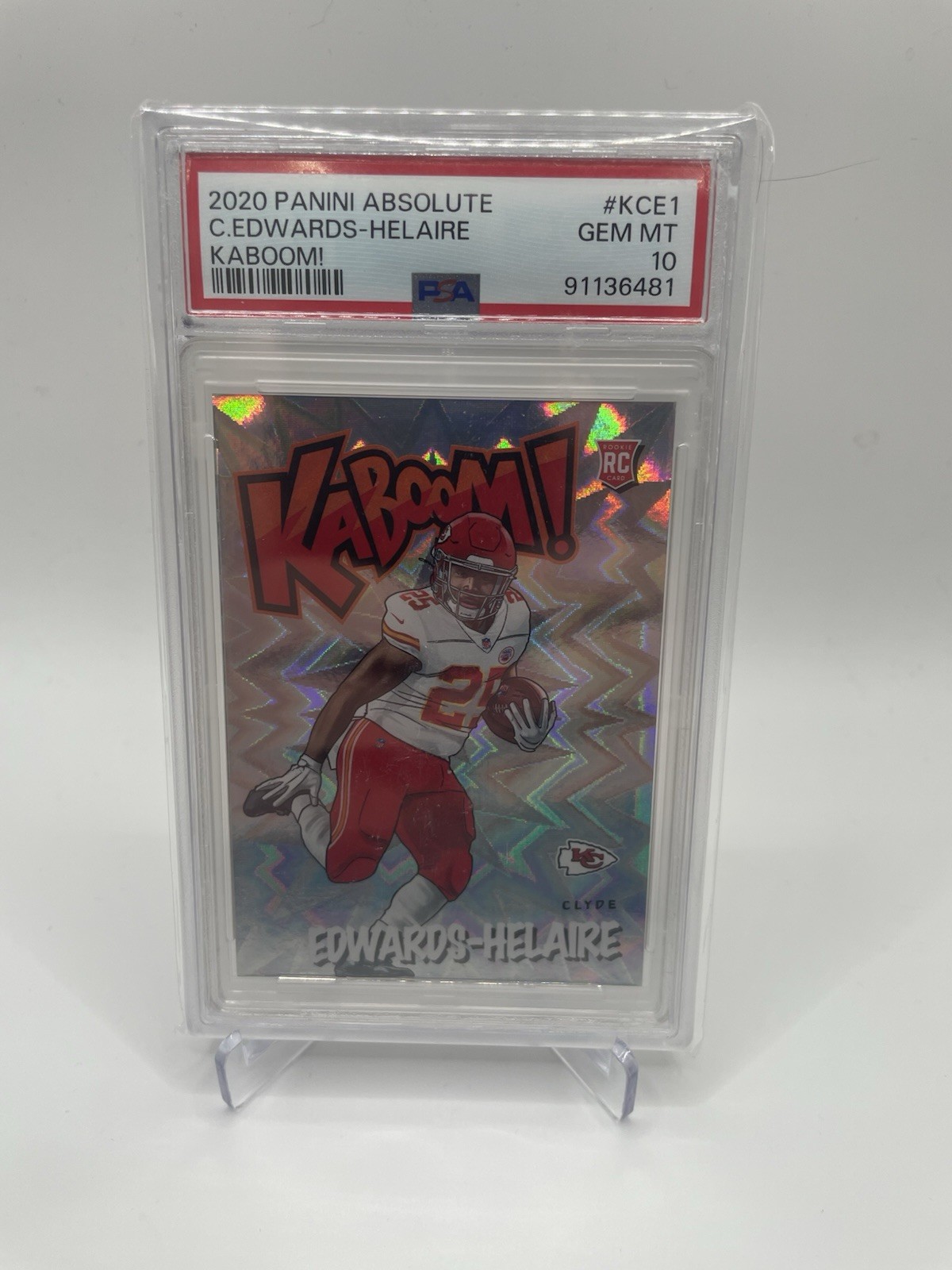 Clyde Edwards-Helaire Panini Absolute Kaboom! #KCE1 Base