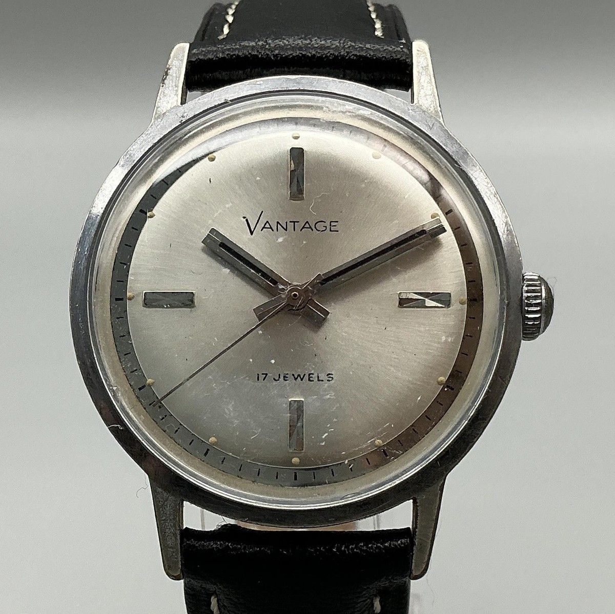 Vintage Vantage by Hamilton Mens Watch 34mm Silver Tone  display picture 3