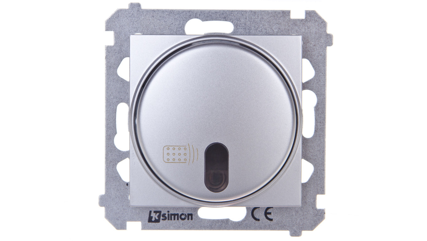 Simon 54 Remotely controlled switch with relay, matt silver DWP10P.01/43 /T2UK