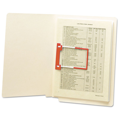 U-Clip Bonded Fastener, 2'' Capacity, Red, 100 per Box (68260)