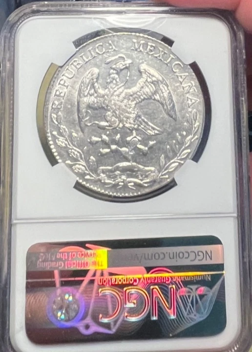 1891GO RS MEXICO 8R REALES NGC Unc Detalles Recién Calificados Foto 3 de 4