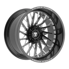24x12 Fittipaldi FTF501BM Gloss Black Mill RIGHT DIRECTIONAL Wheel 8x170 (-44mm)