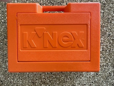 Vintage K Nex Orange Box Hard Carrying Carry Case 1995 Intermediate set