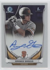 2014 Bowman Draft Chrome Draft Pick Auto Aramis Garcia #BCA-AG Auto 11b4