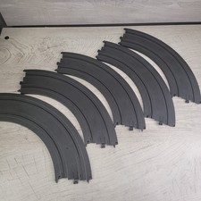 Tyco Black Track 9" R 1/4 Circle B-5831 Lot of 6 Replacement Parts
