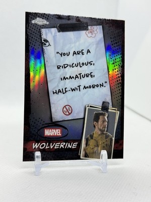 2025 Topps Chrome Deadpool Wolverine Well, You Got Nothing To Say, Mouth #WM-02