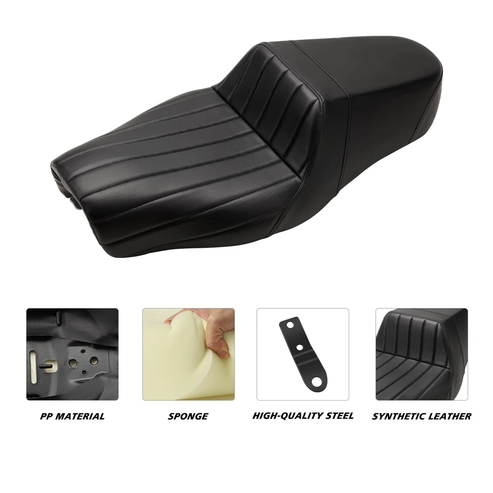 Driver Rider Passenger Two-up Seat For Harley Sportster XL Iron 883 1200 2004-23 - Изображение 3 из 4