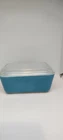 Vintage Blue Pyrex Refrigerator Dish With Lid.