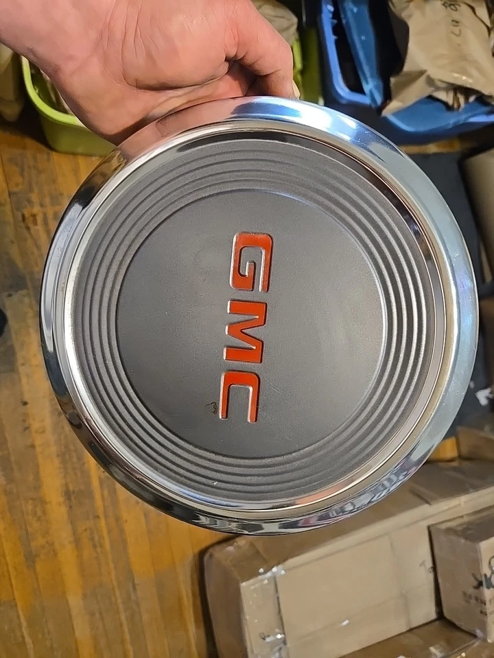 1983-94 GMC S15 S10 Blazer Hubcaps Dog Dish Poverty Center Caps Gmc Jimmy 2 Pc - Image 3 of 4