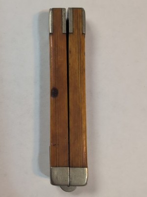 Antique No. 88 1/2 German Silver 4 fold 1ft Carpenter's Rule Ruler 12''