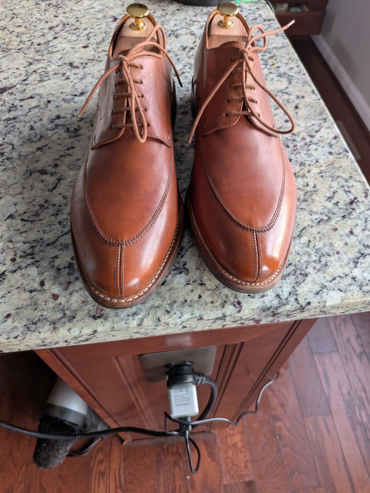 Paraboot Avignon Brown Leather  Split Toe Derby S… - image 16