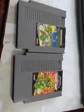 NES Lot Of 2 Teenage Mutant Ninja Turtles & Turtles II the Arcade Game 