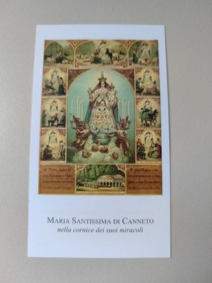 Maria Santissima di Canneto, Holy Card, Sanctuary of Settefrati Val Comino, Paco