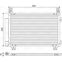 Valeo 814449 Kondensator Klimaanlage FüR Toyota Yaris P13