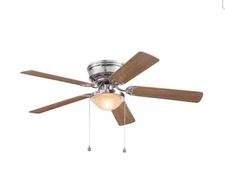 New Harbor Breeze Armitage 5 Blade 52" Ceiling Fan With Light 41391