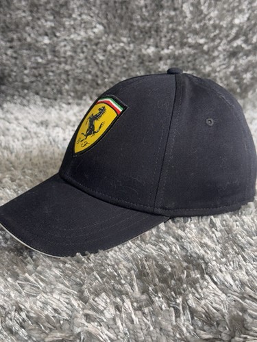 Ferrari Hat Cap Strapback One Size Black Official License Product Adjustable - Picture 2 of 11
