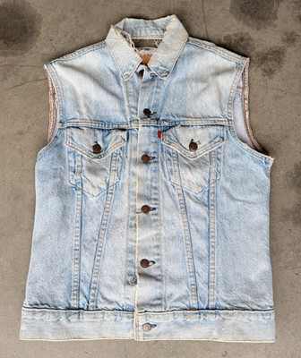 VTG 70s Mens Sz Medium Levis Type III Denim Jacket Vest 70505 0213 - Minor Flaw