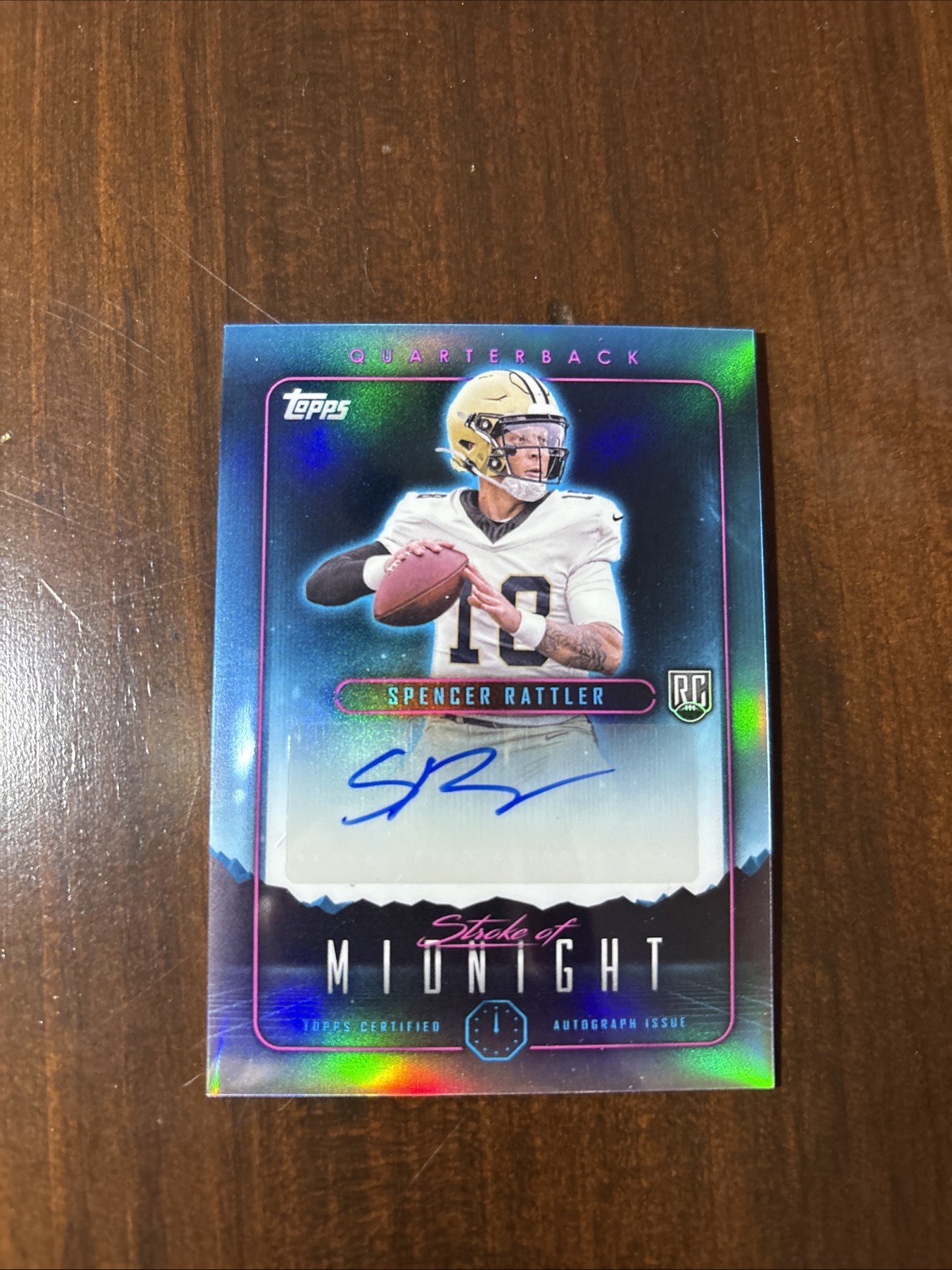 2024 Topps Midnight - Stroke of Midnight Autographs Spencer Rattler  AU, RC