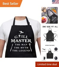 The Man, The Myth, The Legend Apron - Durable BBQ Gift for Men with 2 Pockets