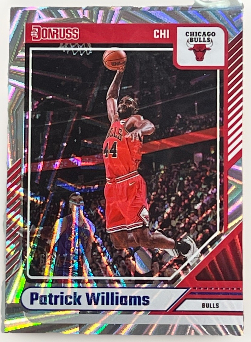 2024-25 Panini Donruss Patrick Williams #96 Holo Laser /75 Bulls