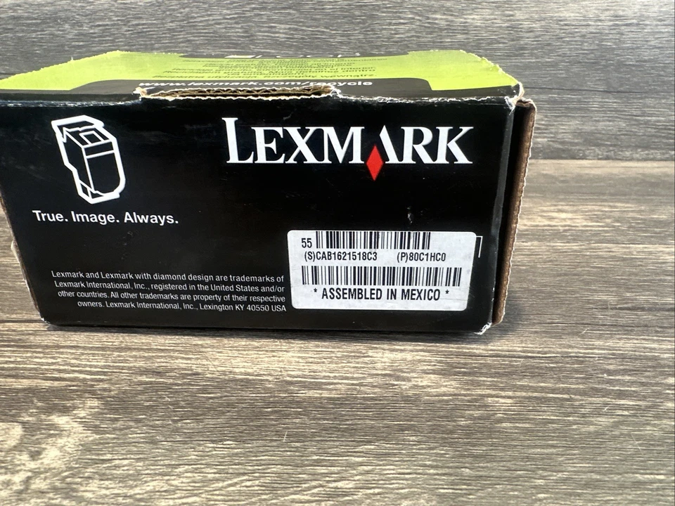 CARTUCHO DE TÓNER CIAN ORIGINAL LEXMARK HI-YLD 801HC CX410 CX510 80C1HC0 NUEVO SELLADO Foto 3 de 4