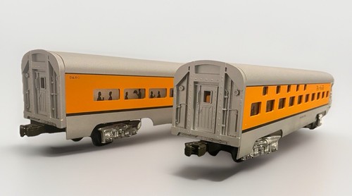 NOS MTH MT-6102 O Scale D&RGW 60' Aluminum Sleeper/Diner 2-Car Set Rio Grande - Picture 8 of 11