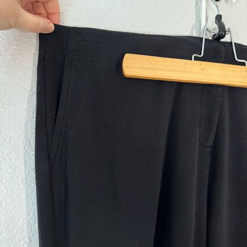 Eileen Fisher Black Pants Stretch Pockets Office Career Size XL Straight Leg - Picture 2 of 8