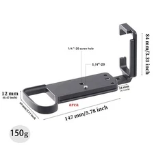 Quick Release Baseplate L Plate Mount Hand Grip for Panasonic LUMIX S5 Camera