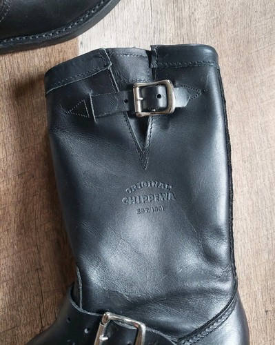 Chippewa Damenstiefel weiche Spitze Ingenieur Arbeit Biker 1901W14 schwarz Größe 6,5M USA - Bild 18 von 22