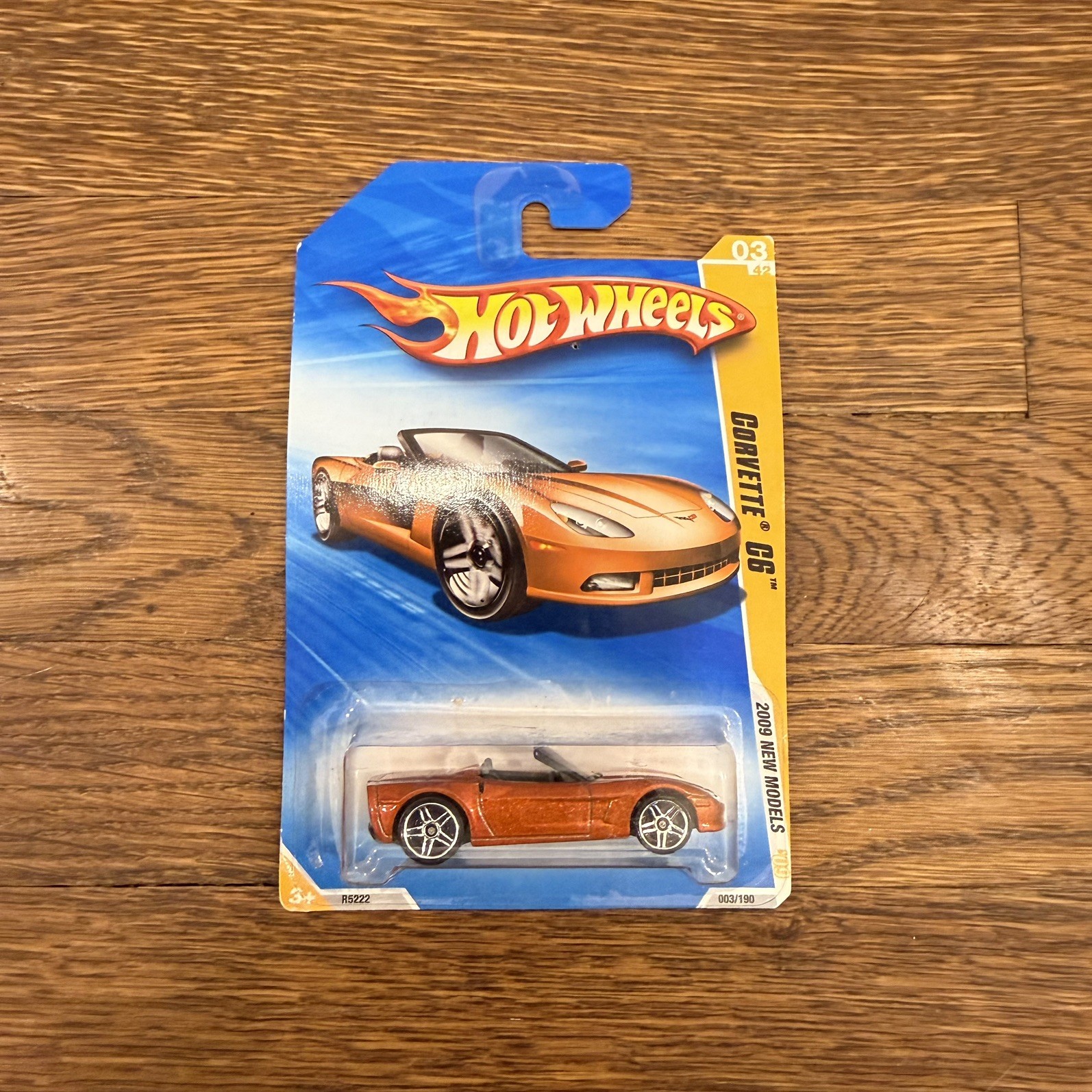 Hot Wheels 2009 New Models Corvette C6 003/190 Orange New 1:64