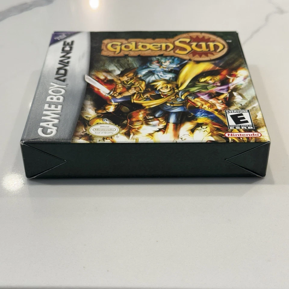 Golden Sun (GBA, 2002) EN MUY BUENA CONDICIÓN Caja Auténtica Completa Manual CIB con Mapa PROBADO Foto 3 de 4