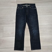 Lucky Brand Jeans Mens 31x30 Blue 363 Straight Dark Wash Stretch Denim EUC