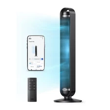 Dreo Smart Tower Fan, Upgraded DC 9 Speeds Ultra-Quiet, 90°Oscillating w/27.5ft/