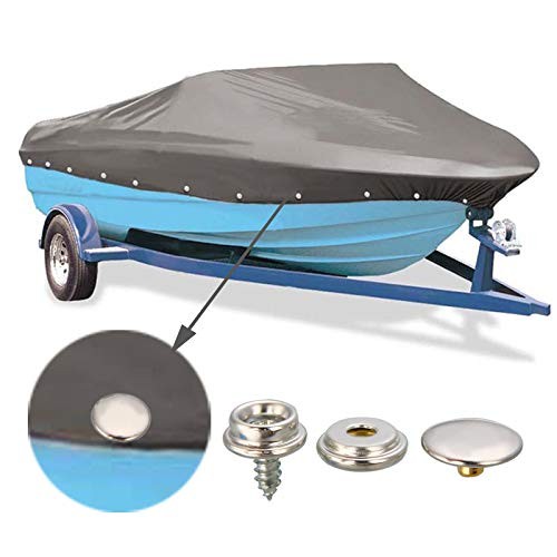 Snaps Kit for Boat Cover, 120pcs Canvas Screws Snaps Buttons Tool Marine Grad...