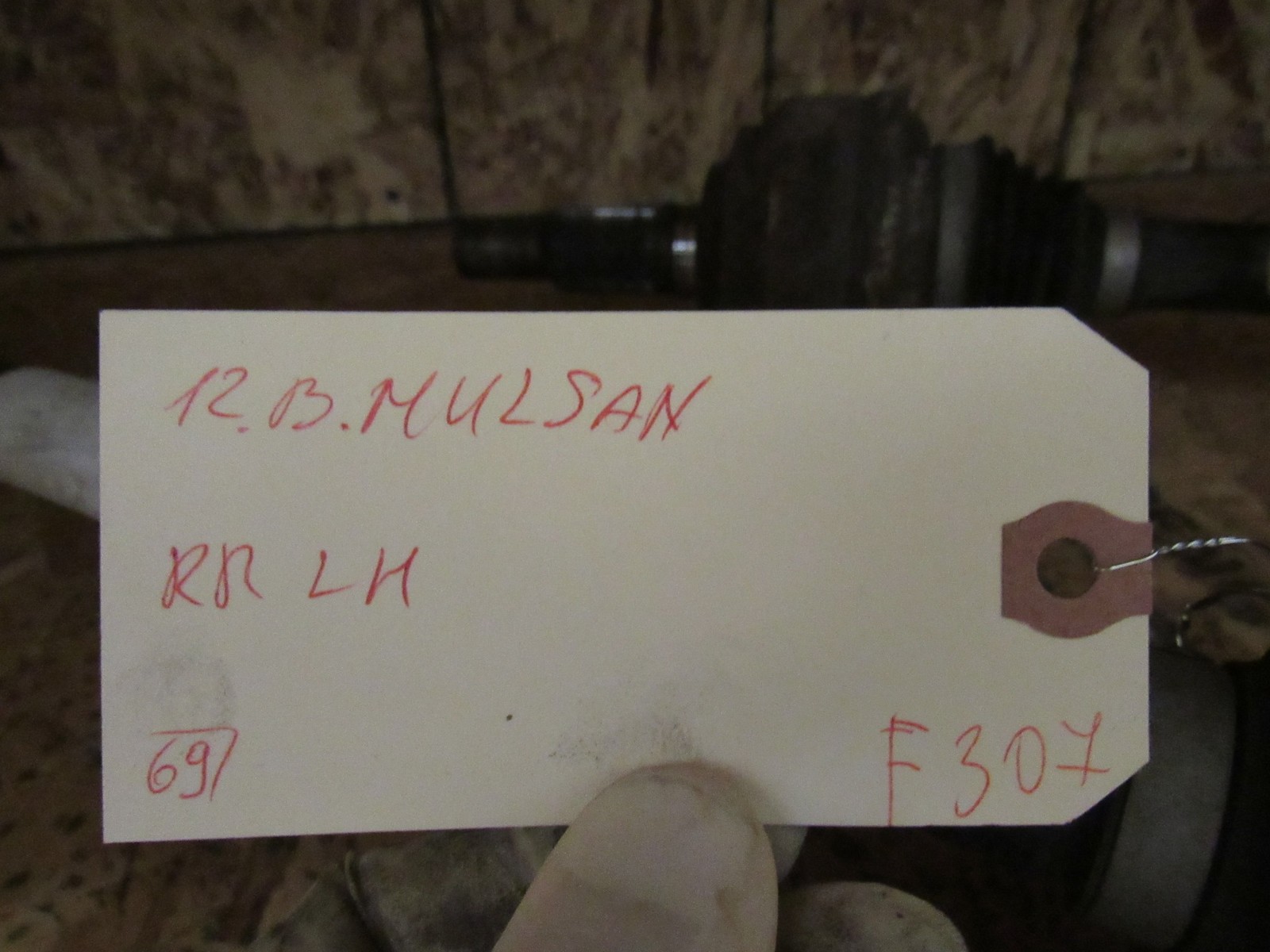 10-20 Bentley Mulsanne 2012 Rear Left Driver Drive Axle Shaft @1