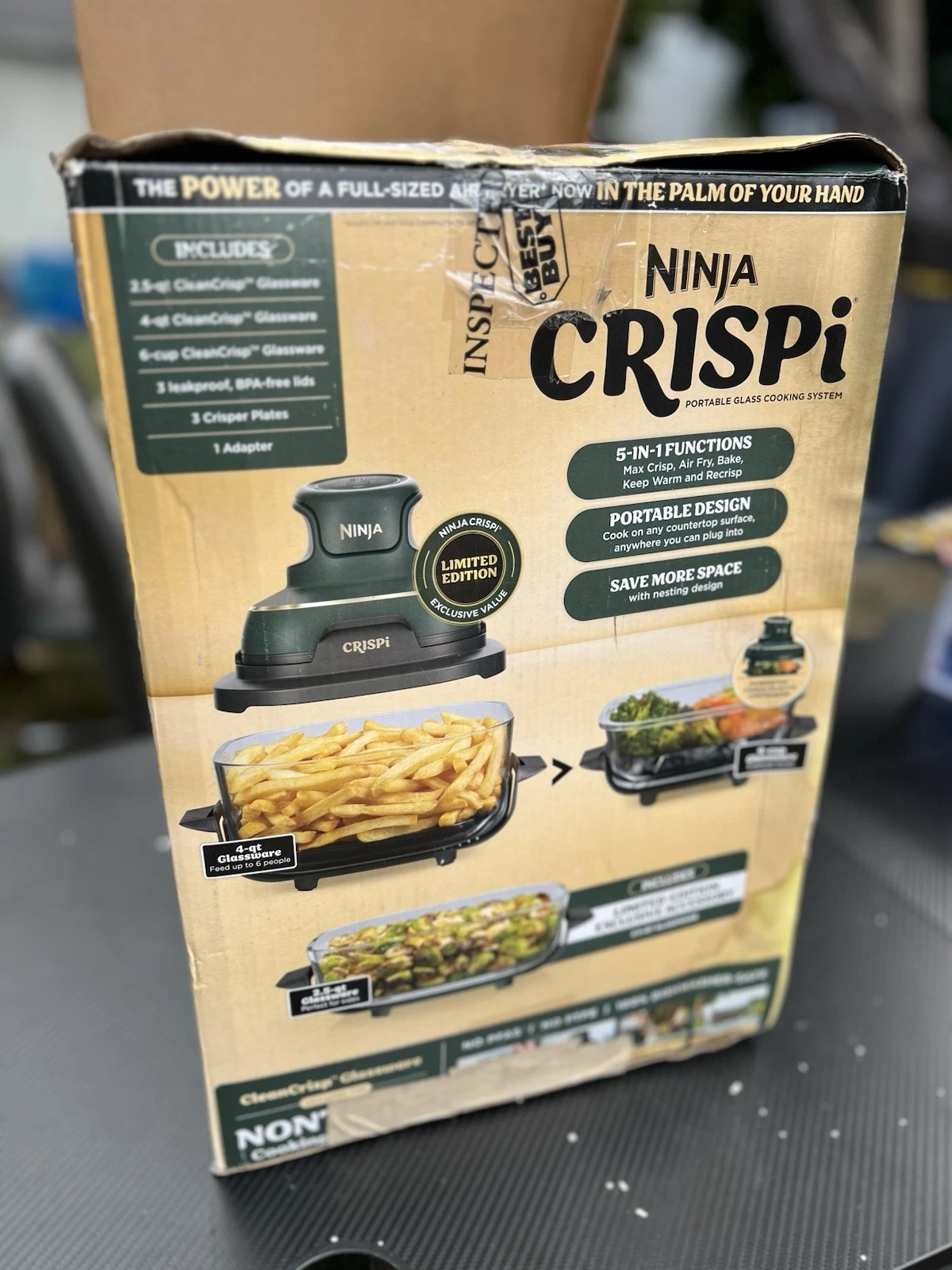 Ninja Crispi 5-in-1 Portable Glass Air Fryer System FN103BF–British Racing Green
Opens in a new wind