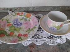 1 Gedeck  altes Geschirr  Seltmann Weiden Obstmuster  gepflegter Zustand