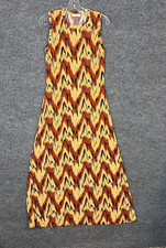 Ulla Johnson Orla Midi Dress Womens Size Medium Zig Zag Stripe Multi Color