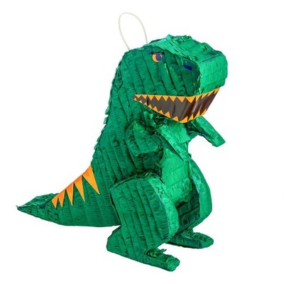 3 Pack Dinosaur Pinata Set with Stick & Blindfold - Pink Stick