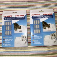 12 Cat Mate Dog Mate Replacement Filter Cartridges 6 Pack X2