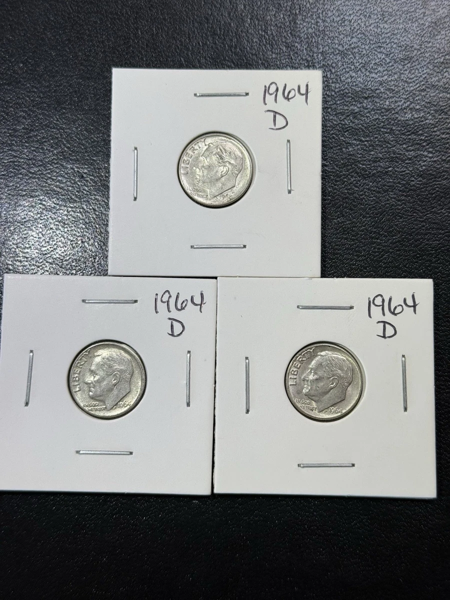 Silver 1964 Roosevelt Dimes (1946-Now) for sale | eBay