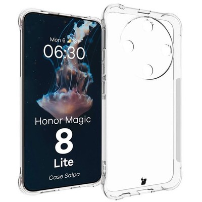 Handyhülle für Honor Magic8 Lite Bizon Case Cover Schutzhülle Etui Transparent