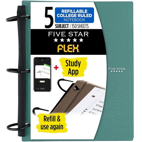 Five Star 5-Subject Notebook 8.5 x 11 08128