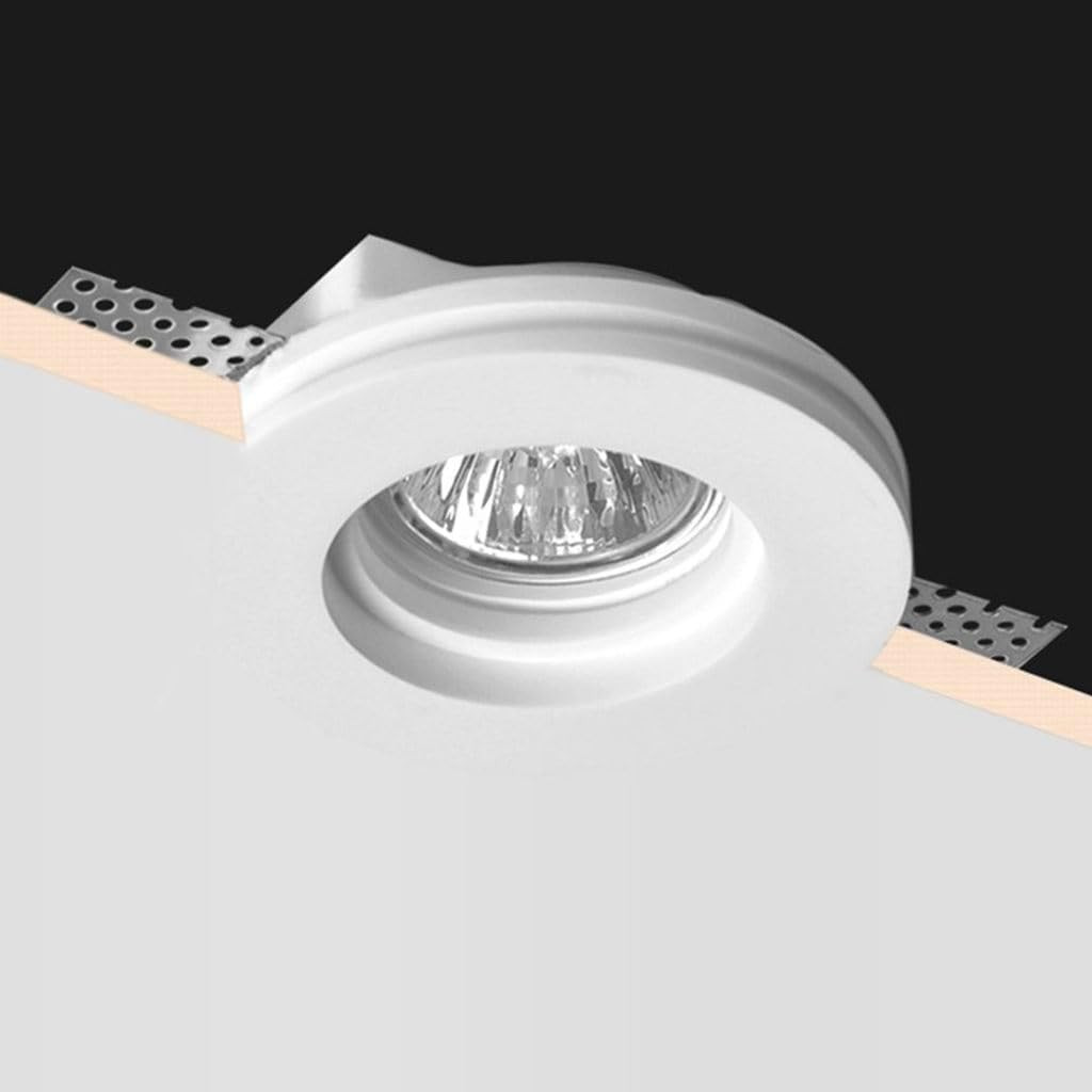 Illuminazione Invisibile: Portafaretto Gesso Tondo per Cartongesso - 2