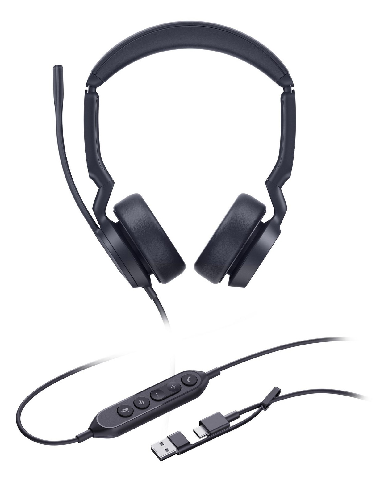 Yealink UH44 DUAL UC USB-C/A Binaural USB-C/USB-A Black Noise-Cancelling Headset