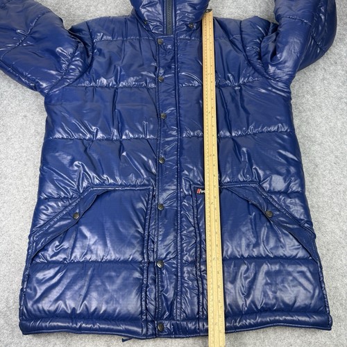 Giacca Berghaus vintage uomo grande blu palo puffer cappotto isolato ripstop anni 80 - Foto 8 di 15