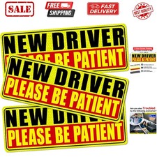 New Driver Magnet for Car - Student Driver Car Magnet Funny Safety Warning Ma...