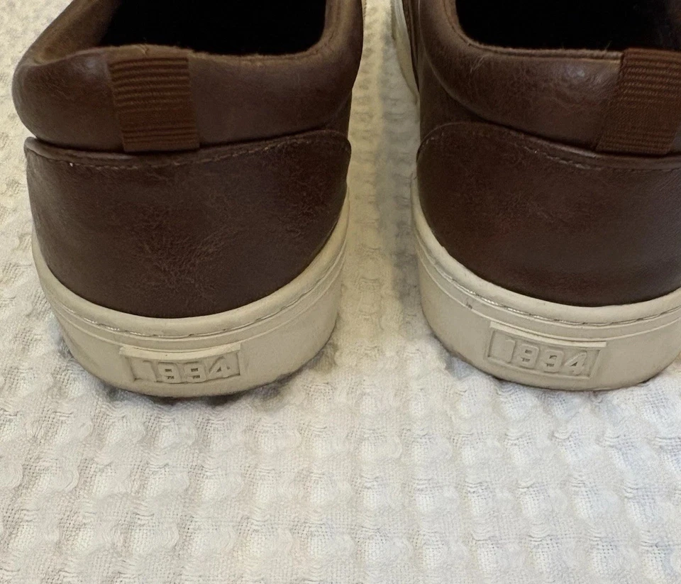 Zapatos Mocasines Informales Jóvenes Niños Viejos Azul Marino Marrón Oscuro Sin Cordones Cuero Sin Cordones Talla 6 Foto 3 de 4