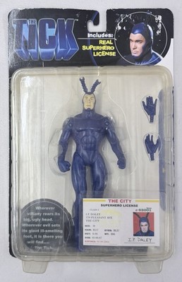 The Tick 7'' Action Figure w/ Real Superhero License 2001 N 2 Toys